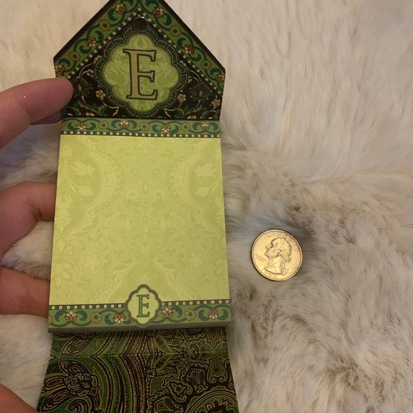 Personalized Monogram Mini Notebook "E" - Picture 2 of 2